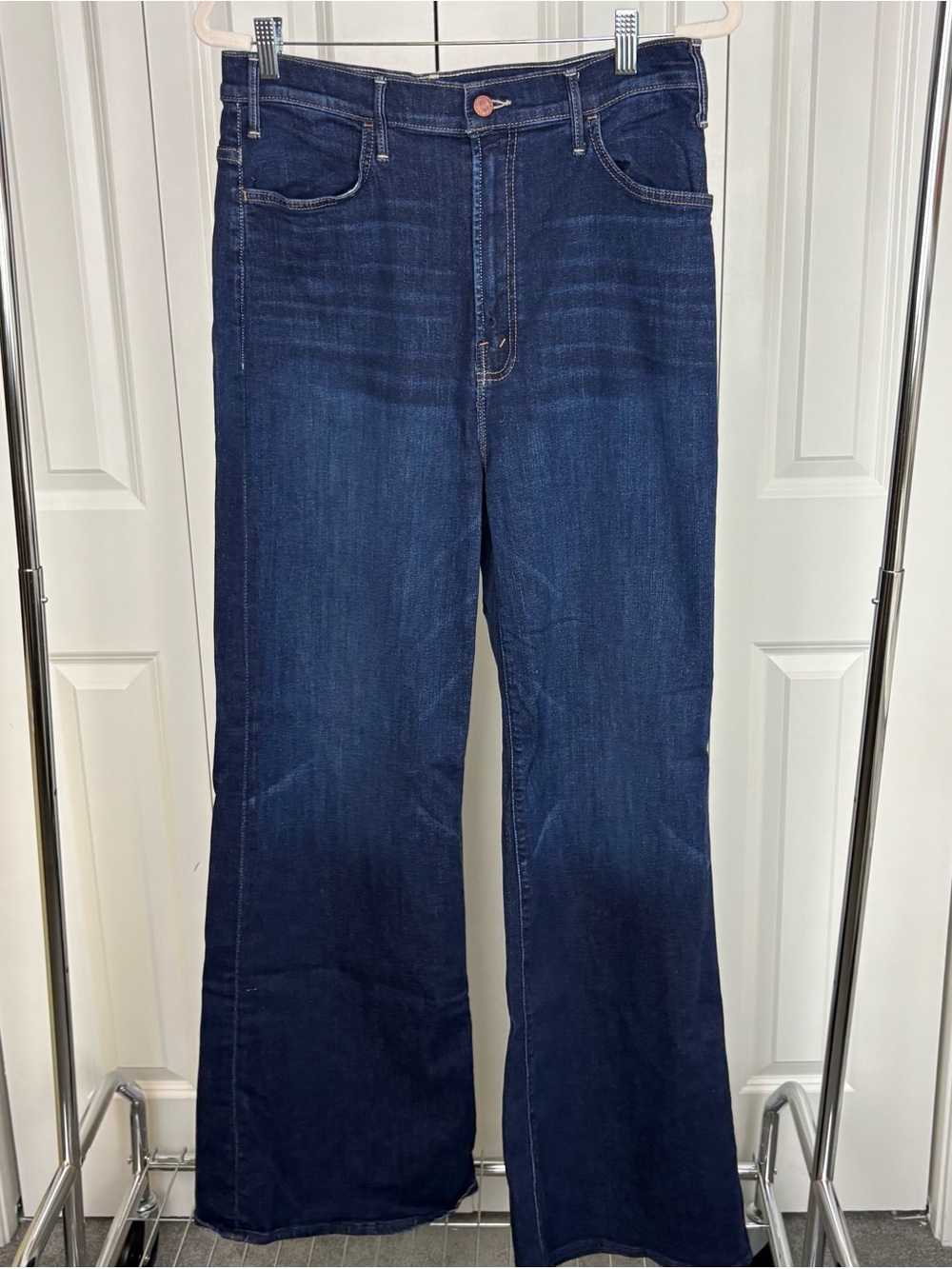 MOTHER Hustler Roller Sneak  Wide Leg Jeans